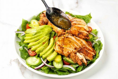 step by step how to make Grilled Chicken Salad Recipe